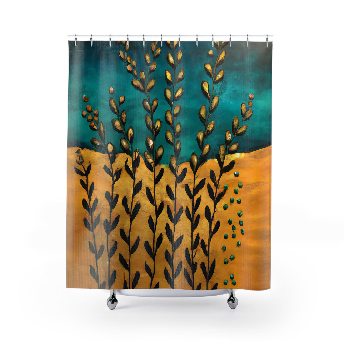 "Bohemian Nature Inspired Shower Curtain" - Shower Curtain