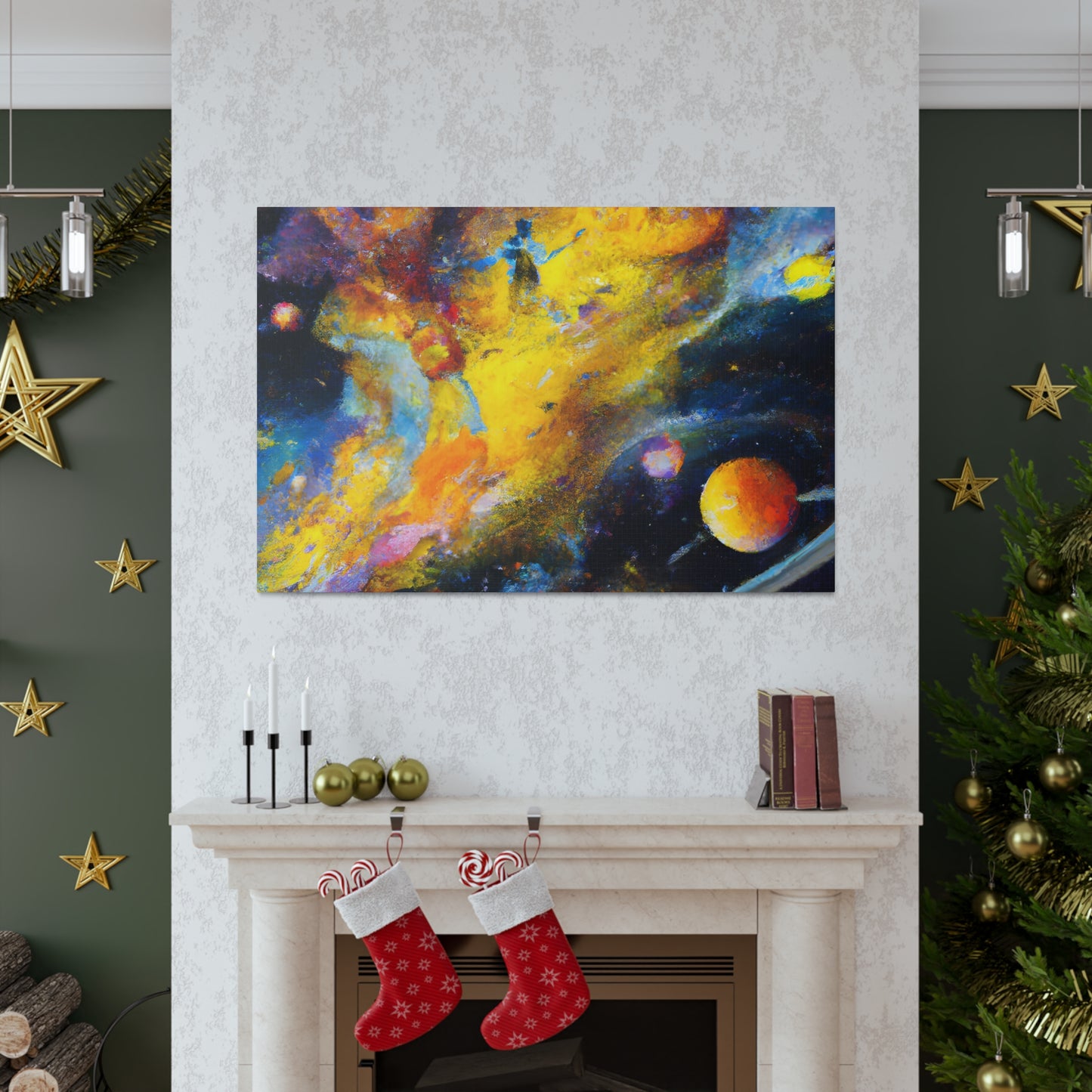 Interstellar Dreamscape Voyage - Canvas