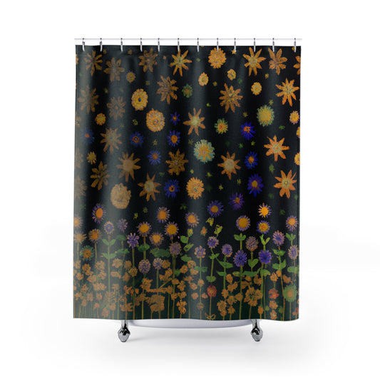 "Bohemian Floral Nature Shower Curtains" - Shower Curtain