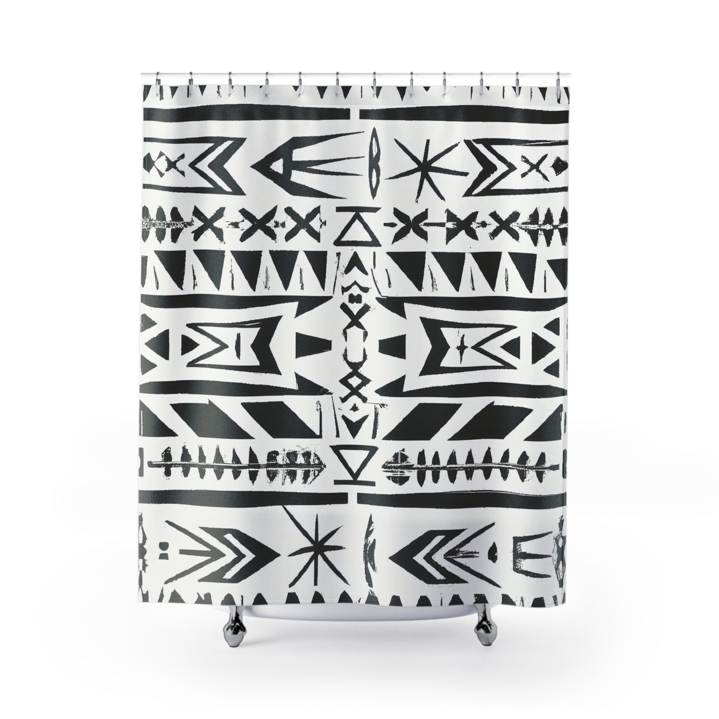 "Aztec Boho Shower Curtain: Chic Bohemian Style" - Shower Curtain