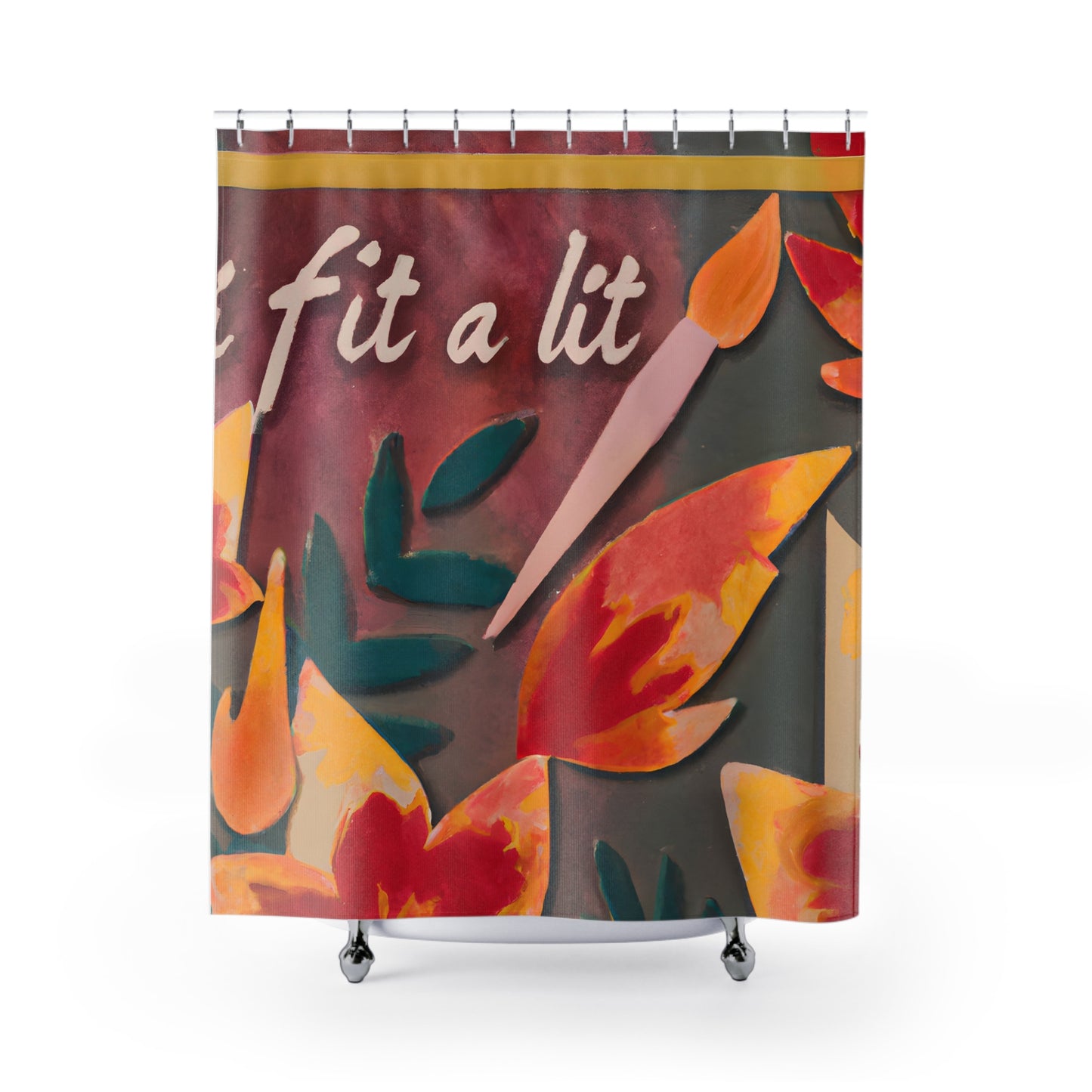 "Bohemian Floral Shower Curtain: Nature Inspire" - Shower Curtain