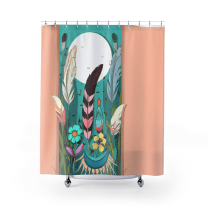 "Boho Floral Nature Shower Curtain!" - Shower Curtain