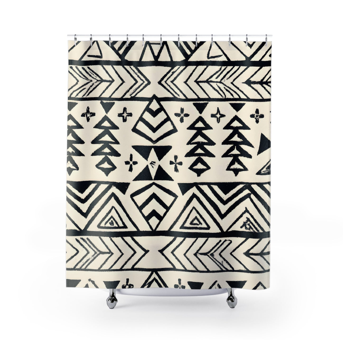 "Modern Bohemian Aztec Shower Curtain" - Shower Curtain