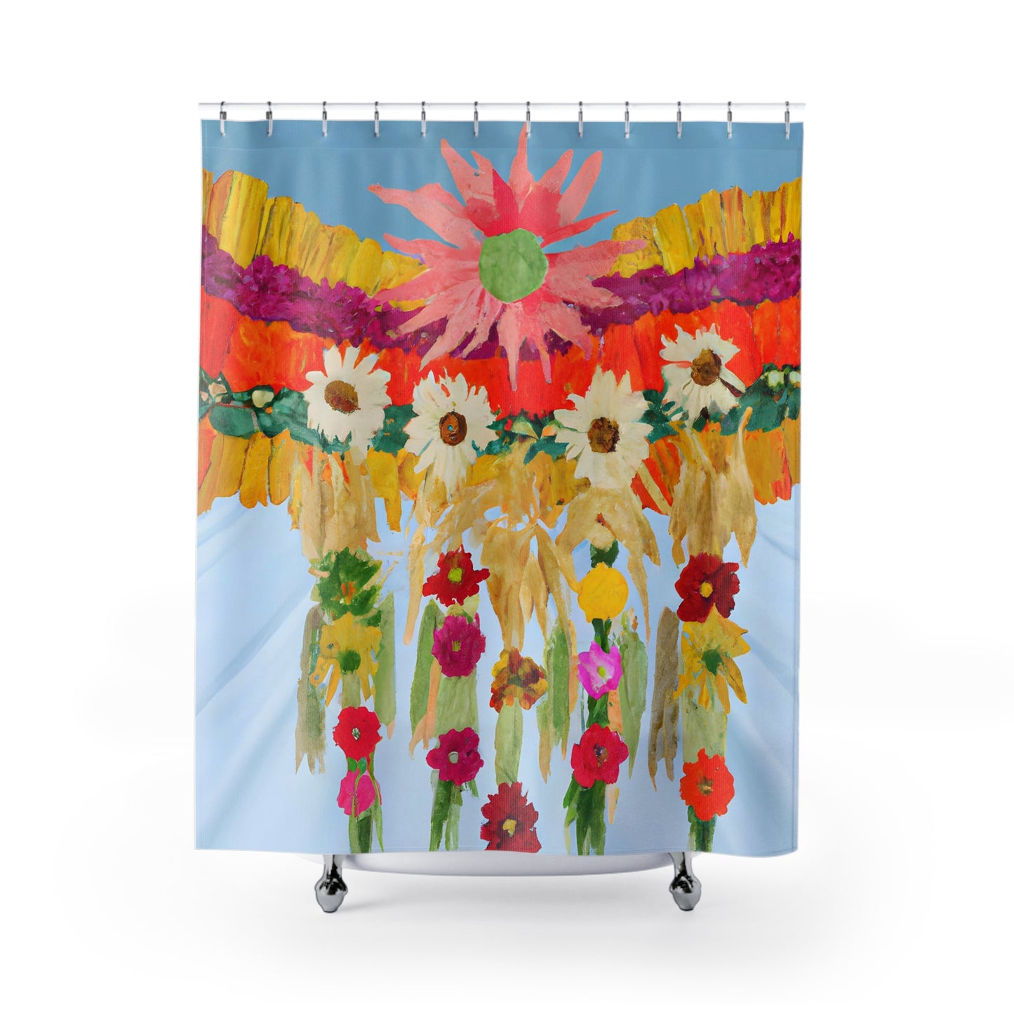 Bright Bohemian Floral Nature Shower Curtain - Shower Curtain