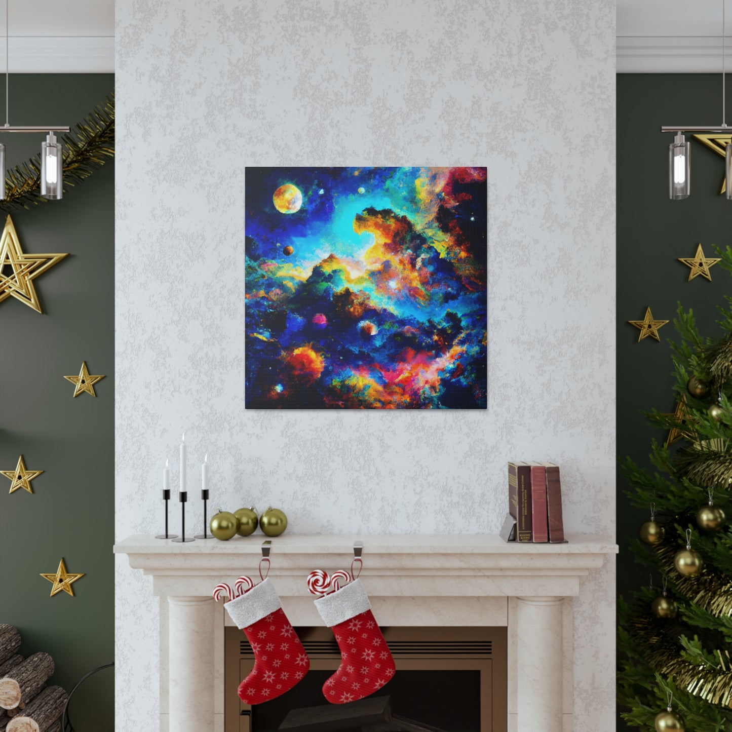 Cosmic Abstract Illumination - Canvas