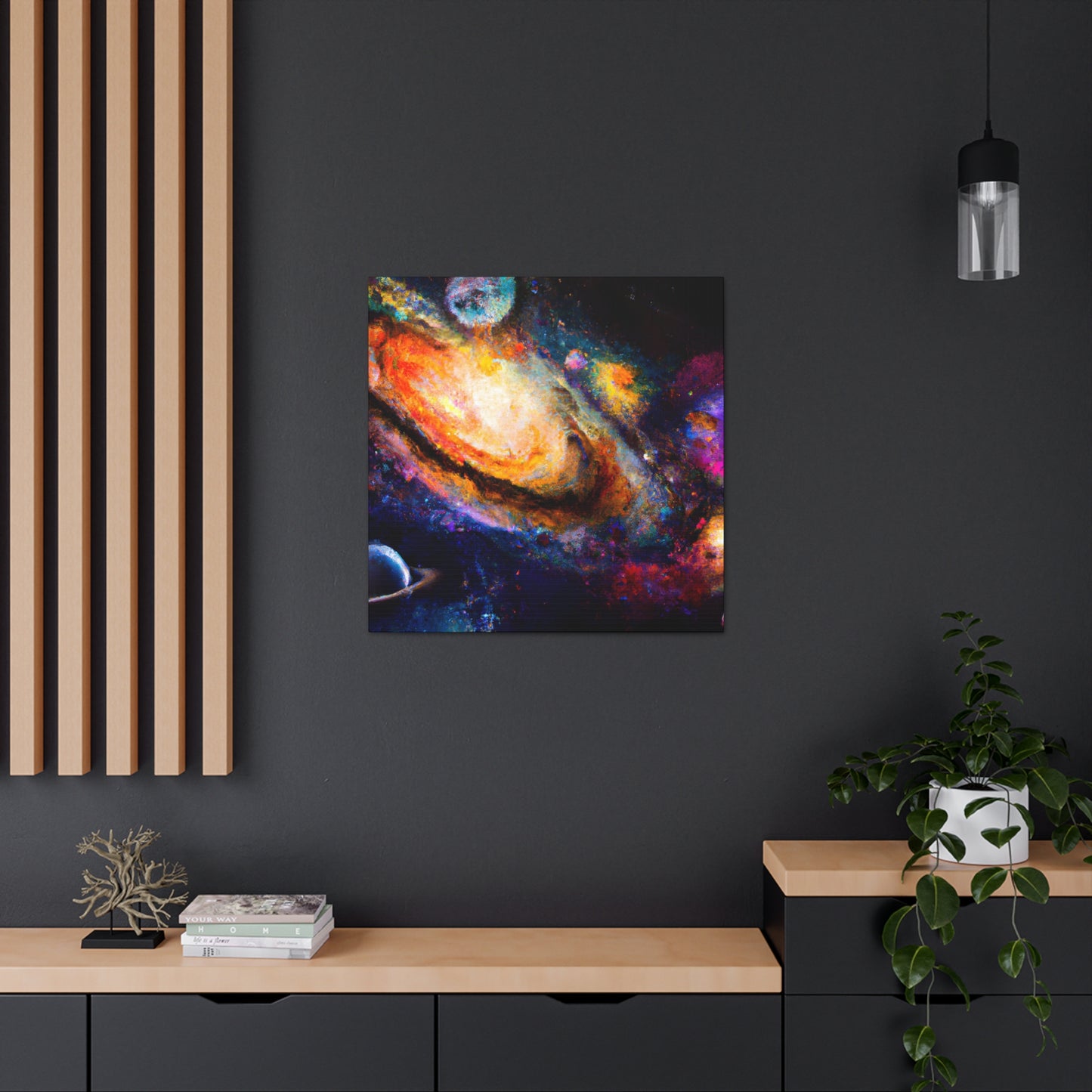 Cosmic Expressionist Dreamscape - Canvas