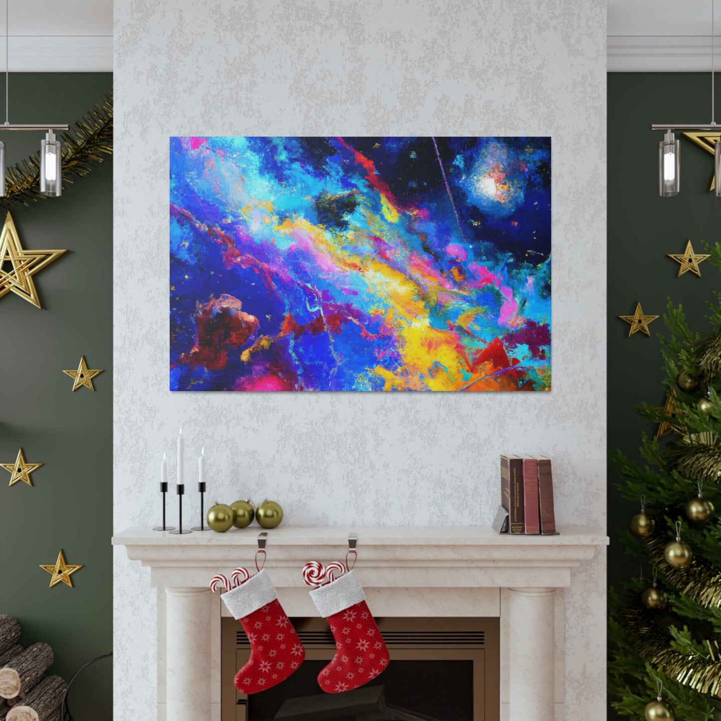 "Interstellar Dreamscape Vortex" - Canvas