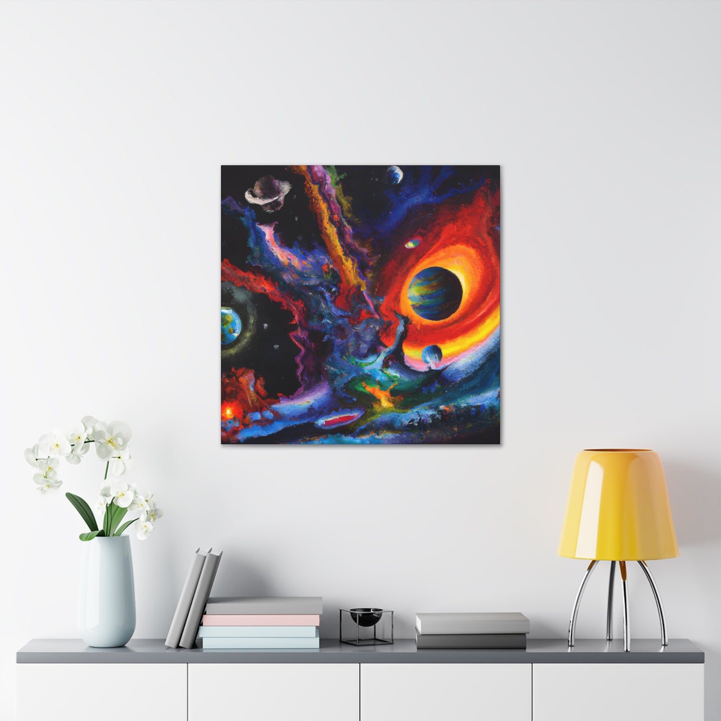 Enigmatic Vortex Nebulae. - Canvas