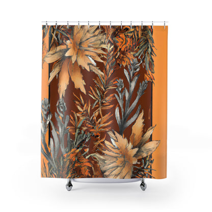 "Boho Floral Nature Shower Curtain" - Shower Curtain