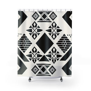 "Aztec Boho Shower Curtain: Uniquely Chic" - Shower Curtain