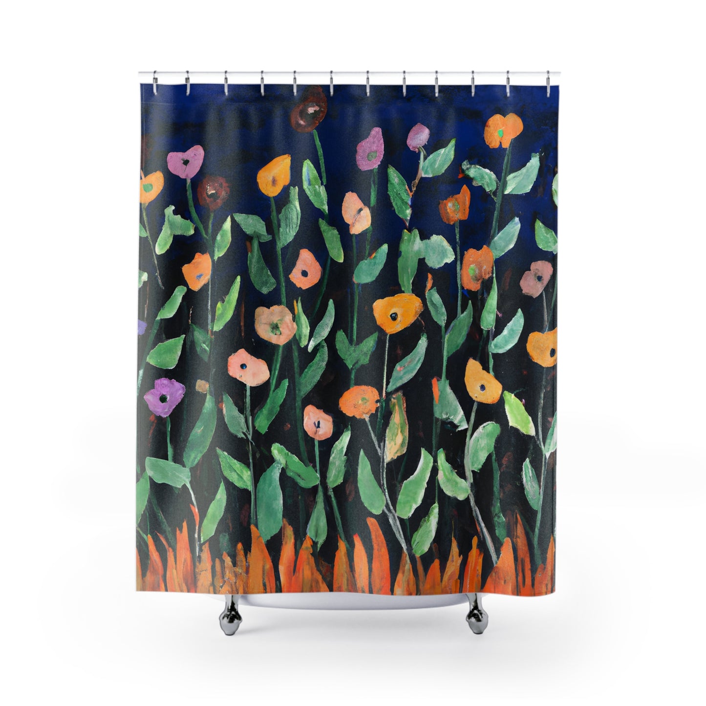 Hip Boho Floral Shower Curtain Nature - Shower Curtain