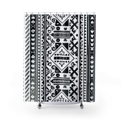 "Aztec Boho Shower Curtain - Unique Style!" - Shower Curtain