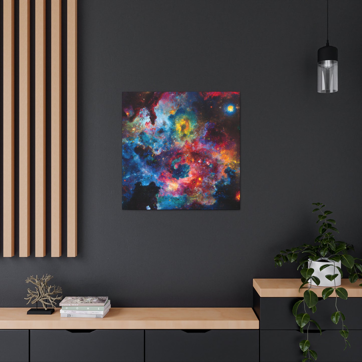 Cosmic Dreamscape Voyage - Canvas