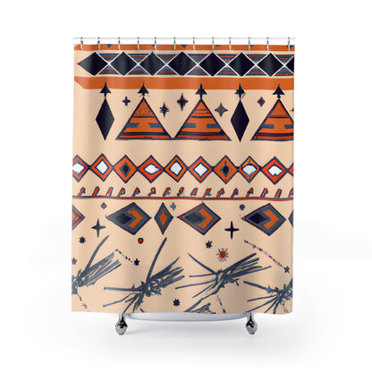 "Beautiful Aztec Boho Shower Curtain" - Shower Curtain