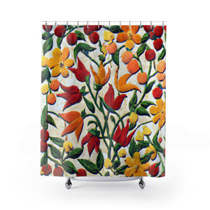 "Boho Nature Flair Shower Curtain" - Shower Curtain