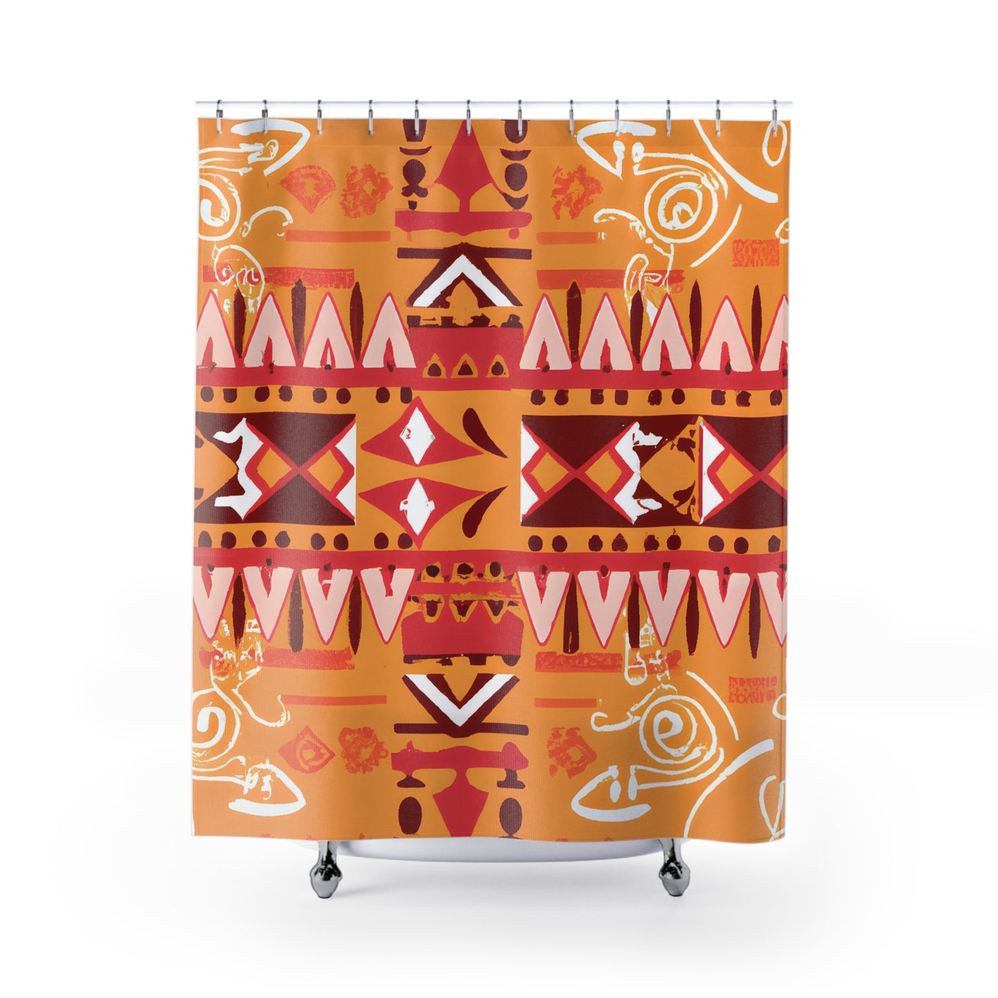 Aztec Boho Shower Curtain: Rain BoHoGlam - Shower Curtain