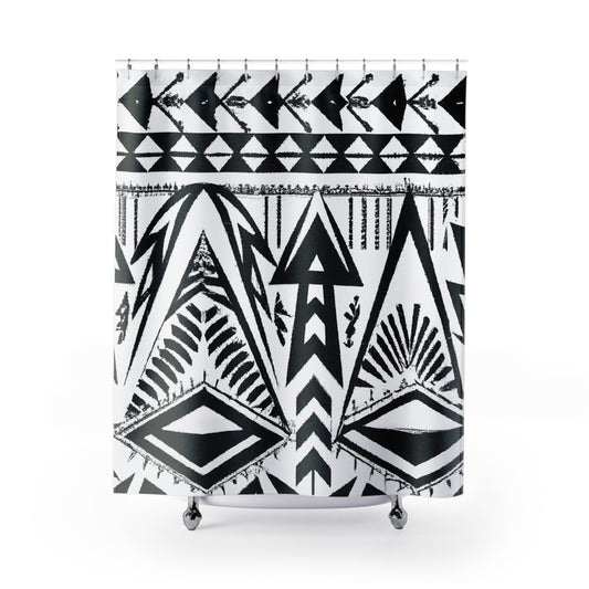 Boisterous Aztec Boho Shower Curtain - Shower Curtain