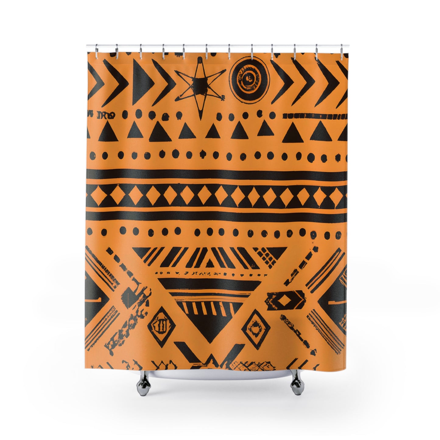 "Aztec BoHo Shower Curtain: Vibrant, Colorful Pattern!" - Shower Curtain