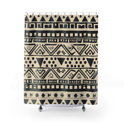 Aztec Boho Shower Curtain-SPLASH! - Shower Curtain