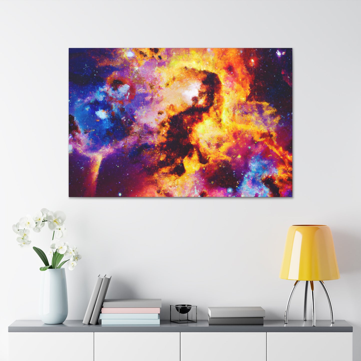 "Starry Cosmic Dreamscape". - Canvas