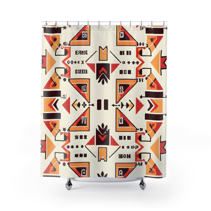 Aztec Boho Shower Curtain: Luxe - Shower Curtain