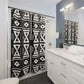 "Aztec Boho Shower Curtain: Ethnic Elegance" - Shower Curtain