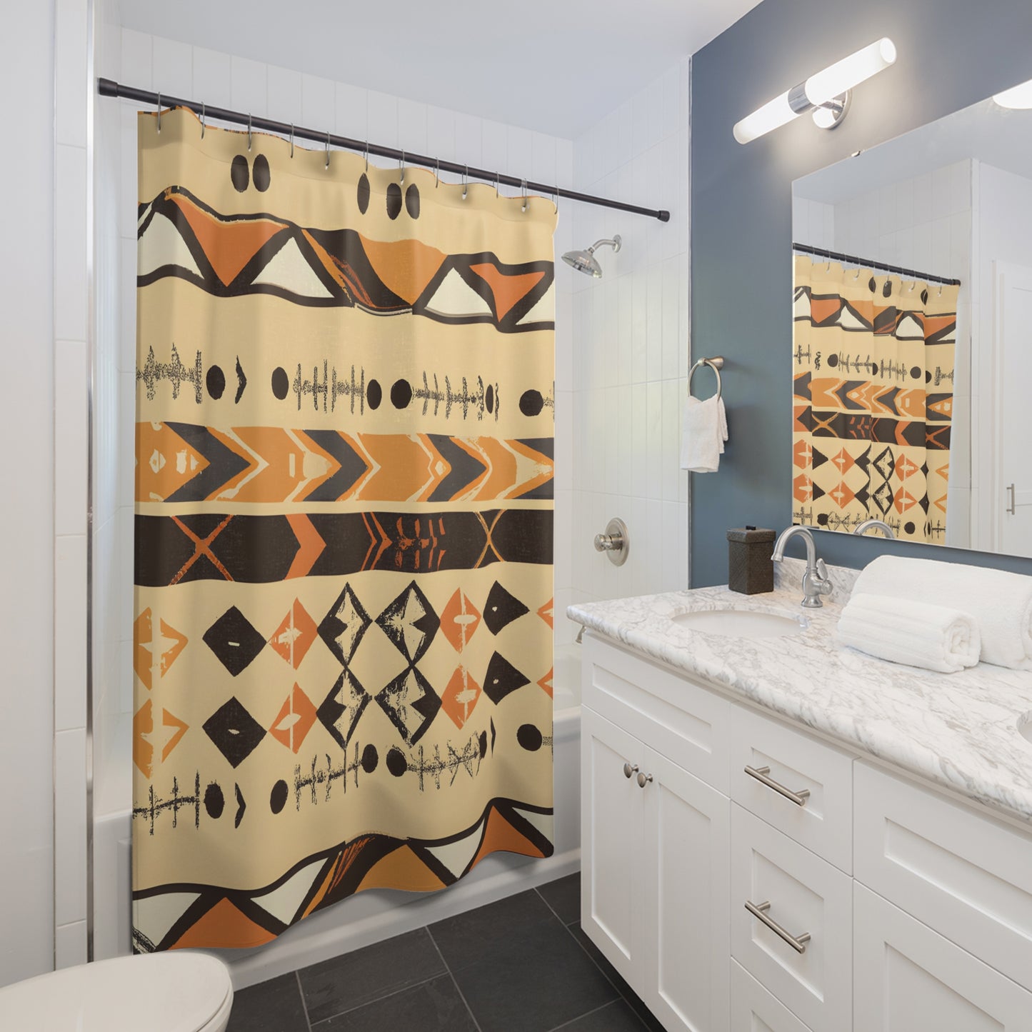 "Aztec Boho Shower Curtain: Bohemian Chic!" - Shower Curtain