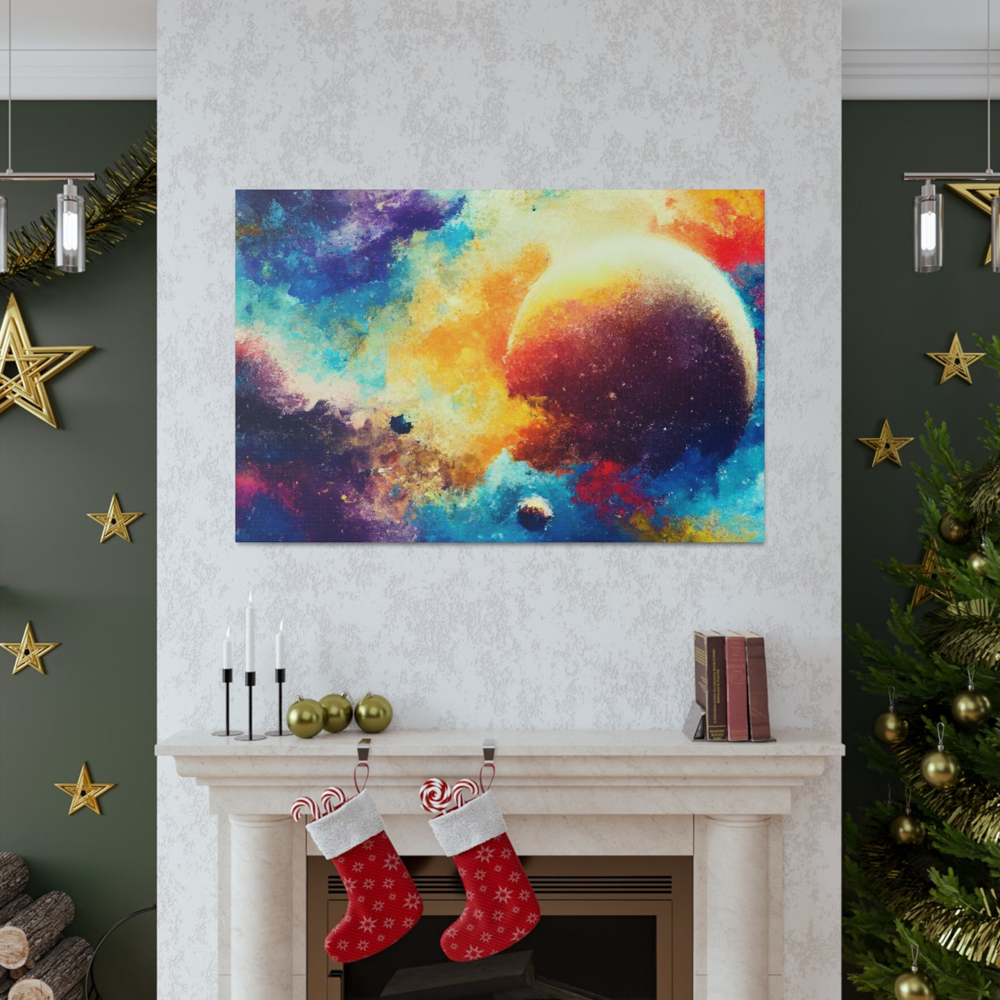 "Interstellar Exploration Dreamscape" - Canvas