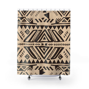 "Add Some Aztec Style to Shower: Boho Curtains" - Shower Curtain