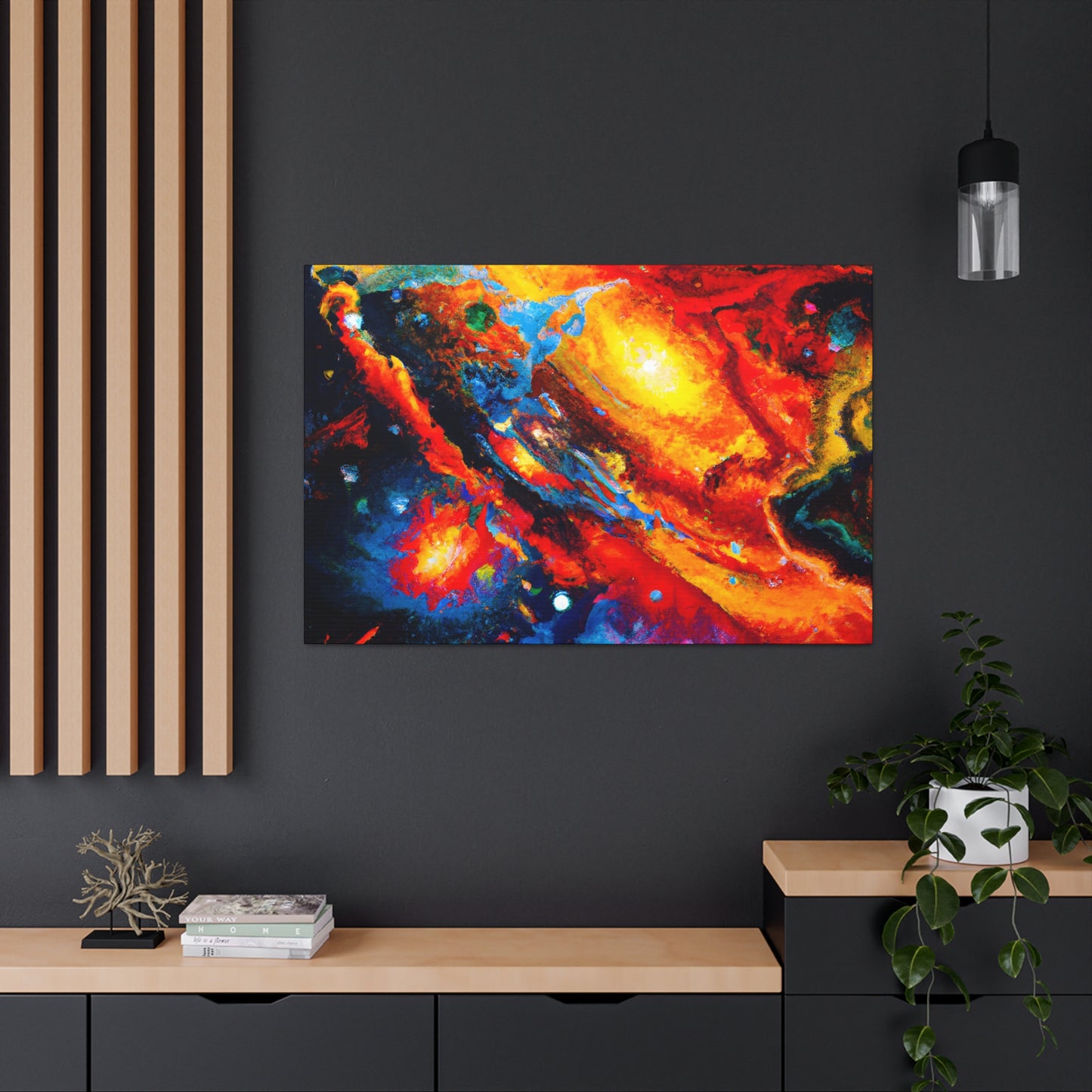 Cosmic Chaos Collage. - Canvas