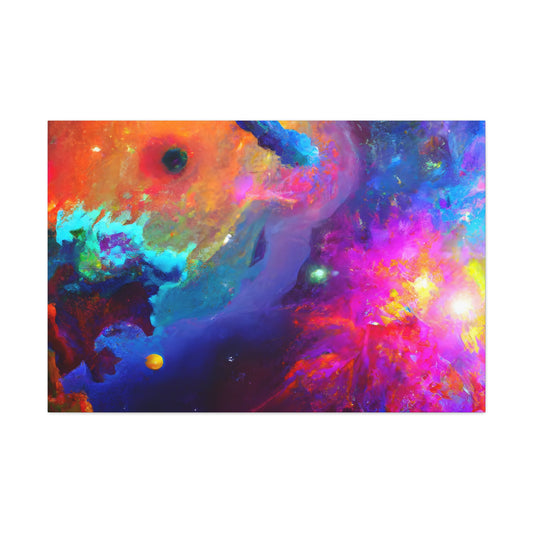 Galactic Embrace Infinity - Canvas