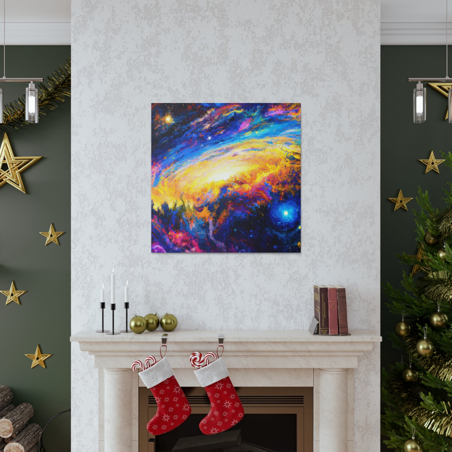 Cosmic Expressionist Dreamscape - Canvas