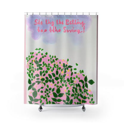 "Boho Floral Nature Shower Curtain" - Shower Curtain