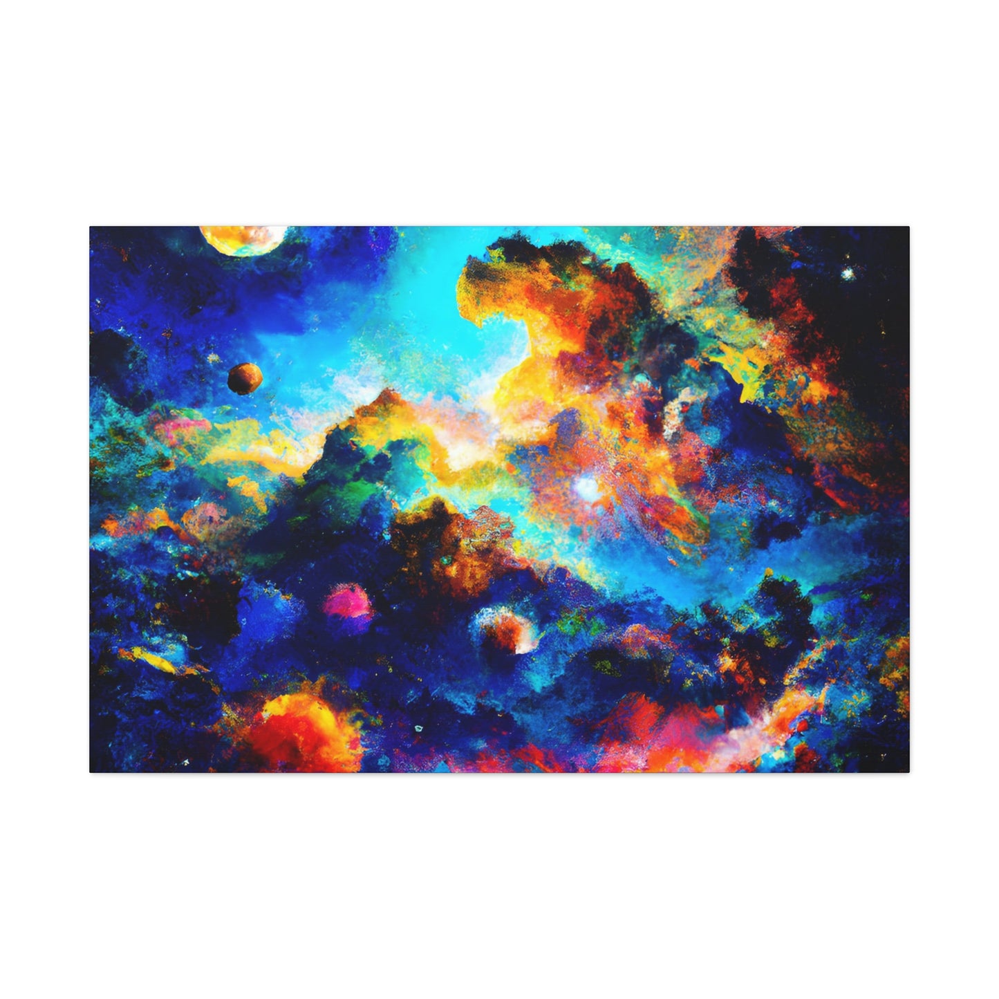 Cosmic Abstract Illumination - Canvas