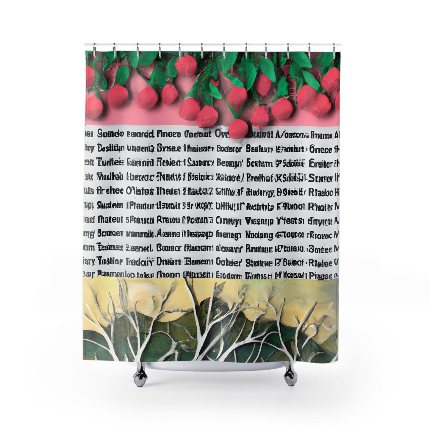 "Bohemian Floral Nature Shower Curtain" - Shower Curtain