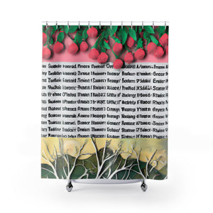 "Bohemian Floral Nature Shower Curtain" - Shower Curtain