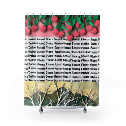 "Bohemian Floral Nature Shower Curtain" - Shower Curtain