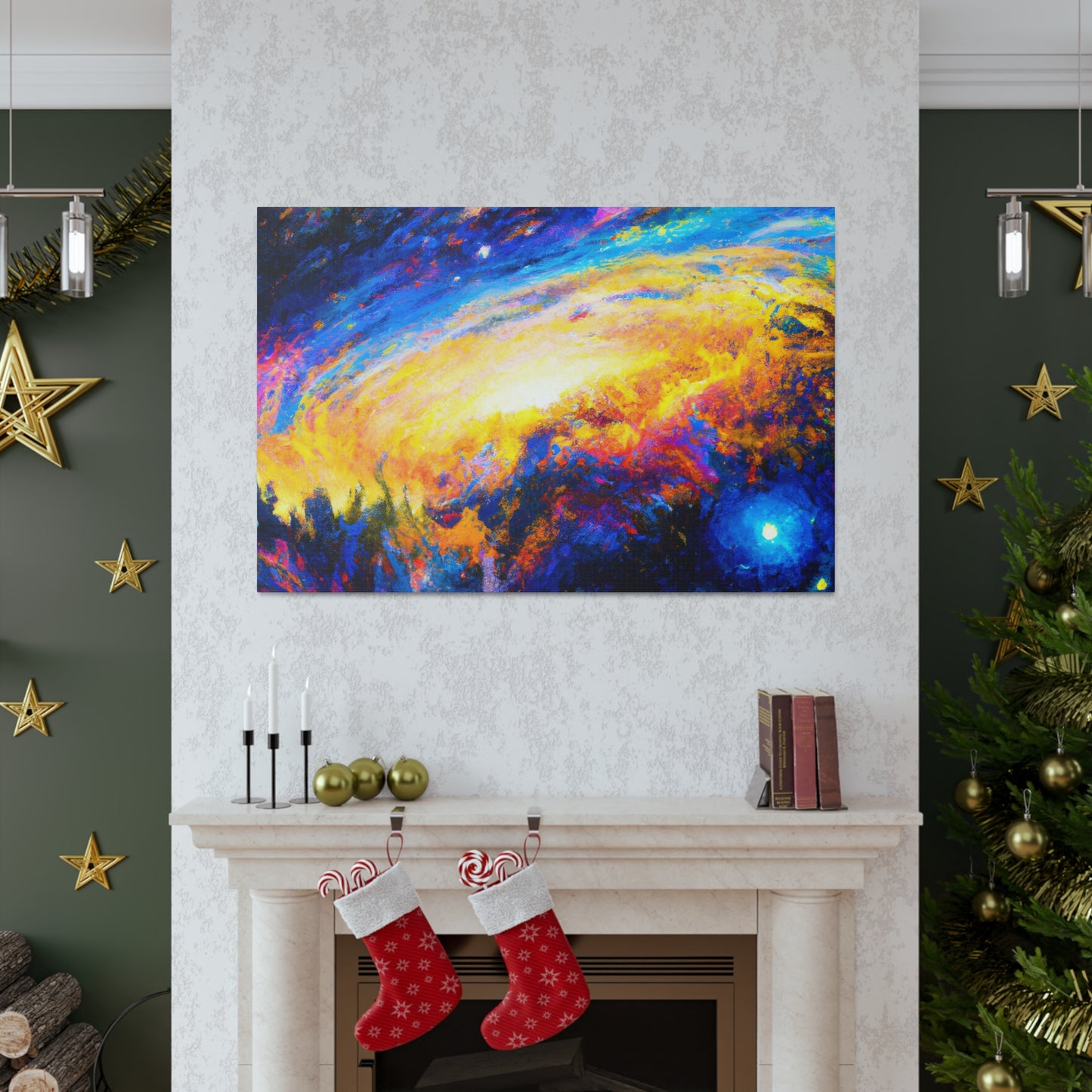 Cosmic Expressionist Dreamscape - Canvas