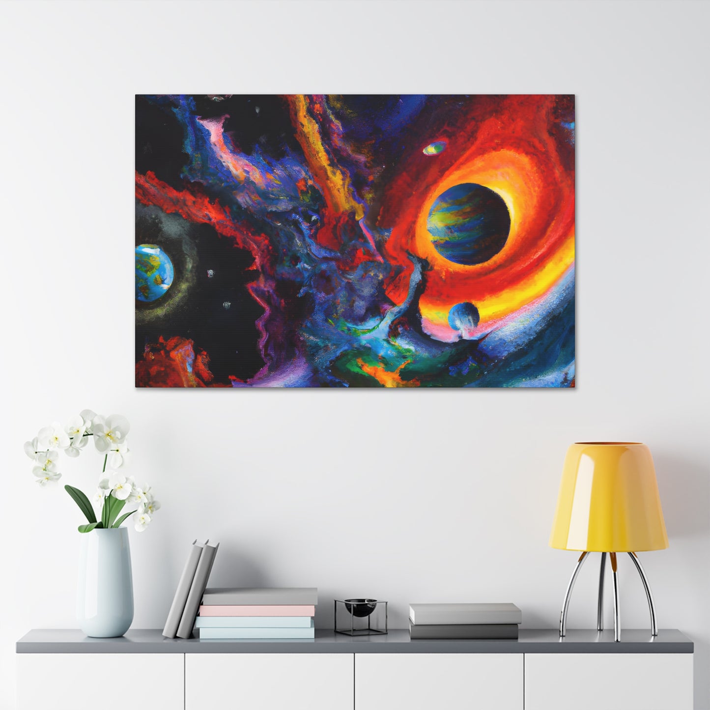 Enigmatic Vortex Nebulae. - Canvas