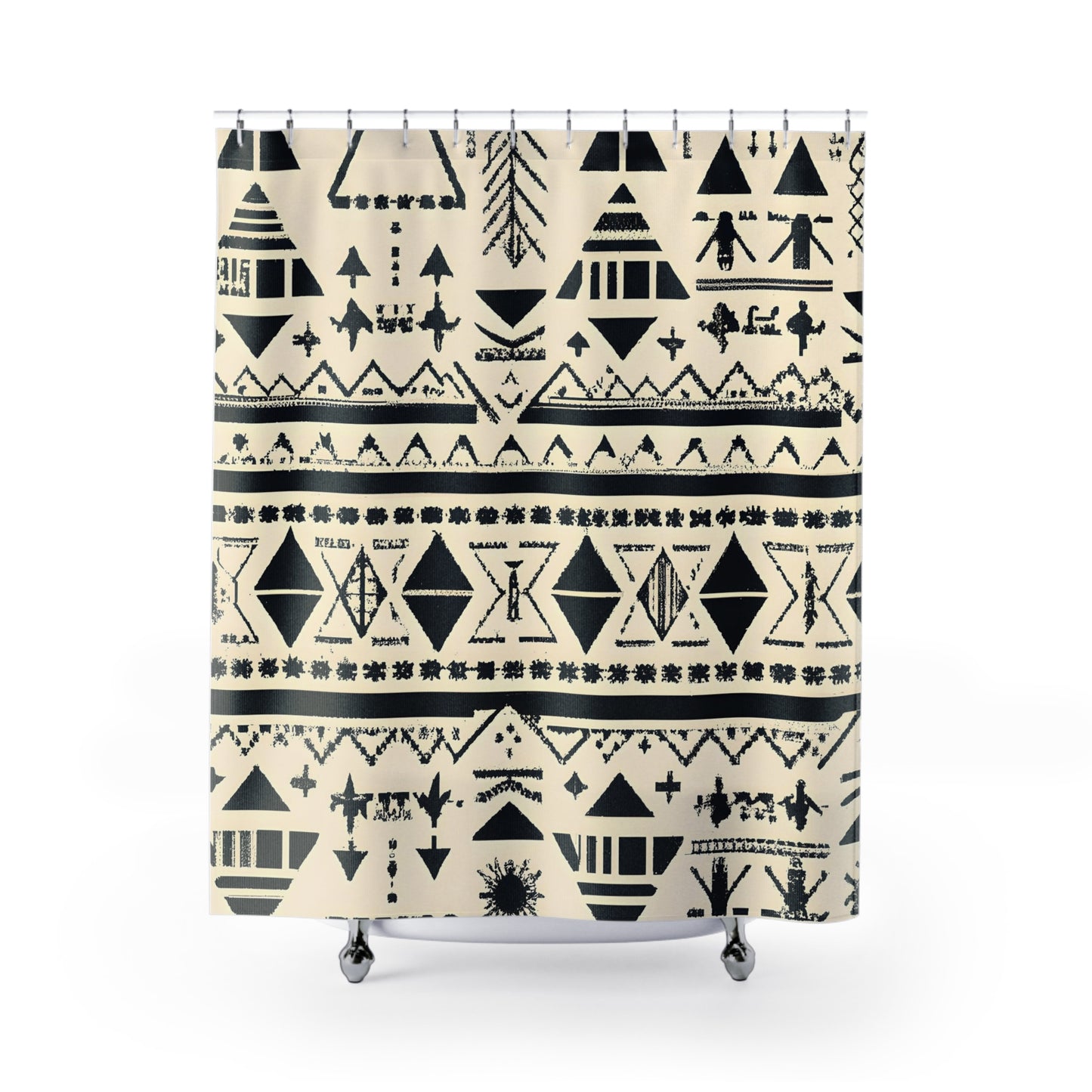 "Unique, Aztec-Inspired Boho Shower Curtain" - Shower Curtain