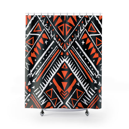 "Luxury Aztec Boho Shower Curtains" - Shower Curtain