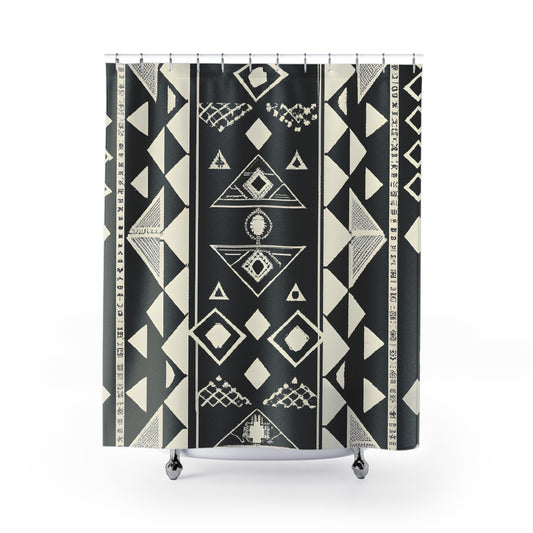 "Aztec Boho Shower Curtain: Unique!" - Shower Curtain