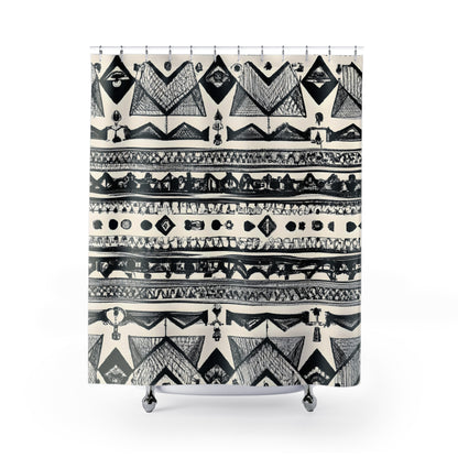 "Aztec Bohemian Shower Curtain: Boho Style!" - Shower Curtain