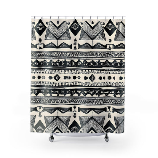 "Aztec Bohemian Shower Curtain: Boho Style!" - Shower Curtain