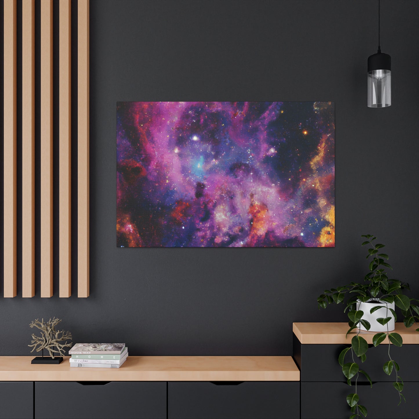 Cryptic Cosmos Horizon. - Canvas