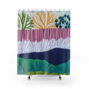 "Bohemian Floral Nature Shower Curtain" - Shower Curtain