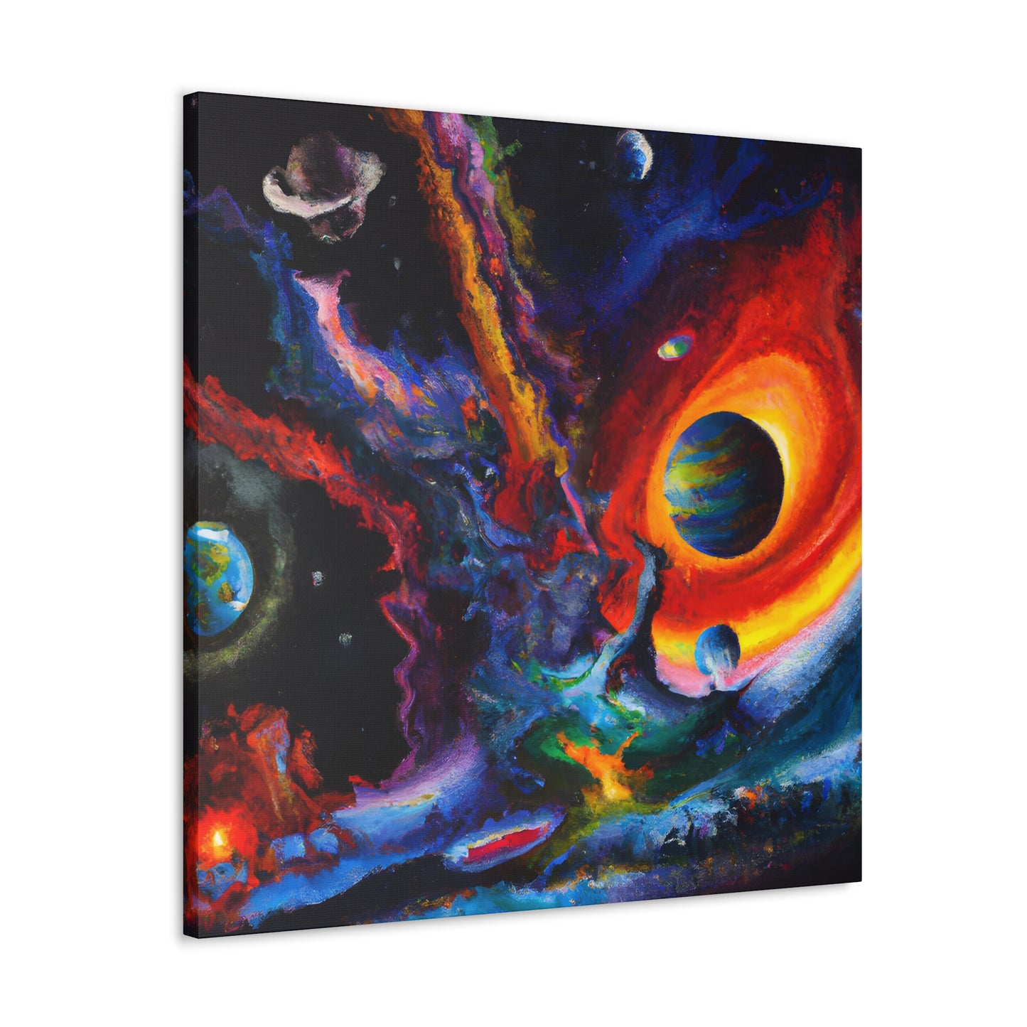 Enigmatic Vortex Nebulae. - Canvas