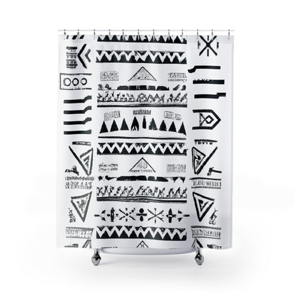 Stunning Aztec Boho Shower Curtain - Shower Curtain