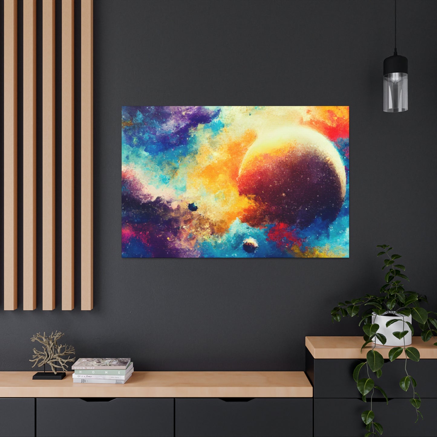 "Interstellar Exploration Dreamscape" - Canvas