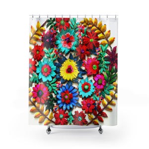 "Nature Inspired Boho Shower Curtain" - Shower Curtain